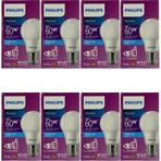 Philips 8W (60W) 6500K (Beyaz Işık) E27 Duylu Klasik Led Ampul (8 Adet)