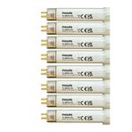 Philips 8W 765 Beyaz Işık 6500K G5 Duylu T5 Floresan Ampul, 8 Adet