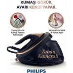 Philips 9 Bar Endüstriyel Güçte Profesyonel Buhar Kazanlı Ütü - 750G Şok Buhar, 3100W Turbo Isınma, Ultra Hafif Dikey Kullanım Imkanı - Lacivert
