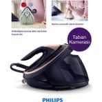 Philips 9 Bar Perfectcare 9000 Serisi Kumaş Tanıma Özellikli Taban Kameralı Premium Buhar Kazanlı Ütü, 3100WATT, 750G Güçlü Buhar + Lambader (Onerous) - Lacivert