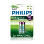 Philips AAA Şarjlı İnce Kalem Pil 2'Li