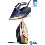 Philips Akıllı Sensörlü Kumaşa Göre Isı Ayarlayan Azur Buharlı Ütü 8000 Serisi, 260G Turbo Şok Buhar, 3000 W+ Yün&hav Temizleyici - Lacivert