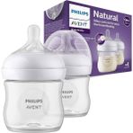 Philips Avent 0+ Ay 125ML Polipropilen Natural Response 2'li Biberon Seti BPA İçermez - 125 ml - Beyaz