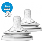 Philips Avent 0% BPA Natural 3 m+ Akış Ayarlı Biberon Emziği