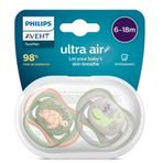 Philips Avent 6-18 Ay 2'li Erkek Bebek Renkli Ultra Air Emzik