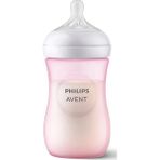 Philips Avent Doğal Tepkili Pembe Biberon 260ML Silikon Malzeme ile 3-6 Ay İçin Konforlu Kullanım