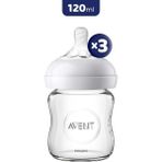 Philips Avent Natural Cam Biberon 0m+ 120 ml x 3 - Şeffaf