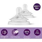 Philips Avent Natural Response Biberon Emziği 3 Numara 1+ Ay 2'Li Scy963/02