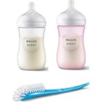 Philips Avent Natural Response Doğal Tepkili Biberon 260ML, 1+ Ay + 260ML Pembe 1+ Ay + Biberon ve Emzik Fırçası