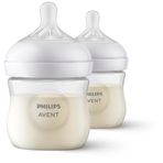 Philips Avent Natural Response PP 2'li Biberon Seti, 125 ml, 0 Ay ve Üstü, Doğal Tepkili Biberon Emziği, SCY900/02
