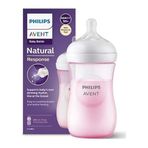 Philips Avent Natural Response PP Biberon, 260ml, 1+ Ay, Pembe