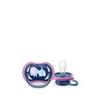 Philips Avent Pembe Mavi Silikon 18+ Ay 2'li Ultra Air Gece Emziği
