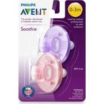 Philips Avent Pembe Mor Soothie Emzik 0-3M