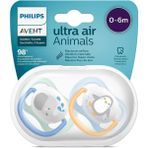 Philips Avent Philips Ultra Air Silikon Emzik 0-6 Ay Erkek Şeffaf Renkli Tasarım Özelliği ile Rahat Kullanım - 0 - 6 Ay