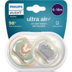 Philips Avent SCF085/17 Ultra Air Emzik 6-18 Ay 2li Erkek - 6 - 18 Ay - Çok Renkli