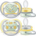 Philips Avent SCF376/01 Ultra Air Gece Emziği 18+ Ay Silikon Hızlı Akış Tekli Biberon Emziği