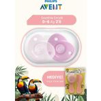 Philips Avent Soothie Emzik 2'li 0-6 Ay Pembe Hediyeli