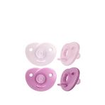 Philips Avent Soothie Mor 0-6 Ay Silikon 2'li Emzik - Pembe