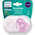 Philips Avent Soothie Ortodontik Saklama Kutulu 2li Emzik 0-6 Ay - Kız - Açık Pembe - 0 - 3 Yaş