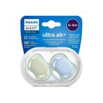 Philips Avent Ultra Air 0-6 Ay 2'li Sarı ve Mavi Emzik