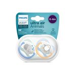 Philips Avent Ultra Air Animals 2li Emzik 0-6 Ay - Erkek 109513-1-2