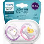 Philips Avent Ultra Air Animals 2li Emzik 0-6 Ay - Kız - 0 - 1 Ay - 0 Siyah