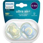 Philips Avent Ultra Air Emzik 0-6 Ay, 2'li Paket, Erkek (5 Adet)