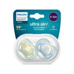 Philips Avent Ultra Air Emzik 0-6 Ay, 2'li Paket, Erkek Renkli
