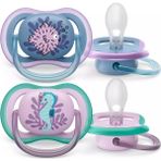 Philips Avent Ultra Air Emzik 6-18 Ay 2li Kız SCF085/61 - Pembe - Mavi - 6 - 18 Ay