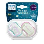 Philips Avent Ultra Air Gece Emziği 0-6 Ay, 2'li Paket, Kız