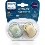 Philips Avent Ultra Soft 0-6 Ay Ortodontik Emzik 2’li – Hassas Ciltler Için Bpa Içermez Emzik Seti - Yeşil - Krem - 0 - 6 Ay
