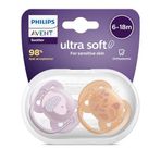 Philips Avent Ultra Soft Emzik 6-18 Ay, 2'li Paket, Kız