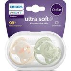 Philips Avent Ultra Soft Yumuşak 2li Emzik 0-6 Ay - SCF091/07 - 0 - 6 Ay - Renkli