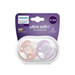 Philips Avent Ultra Yumuşak 0-6 Ay Kız 2'li Emzik