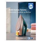 Philips Azur 8000 Serisi Buharlı Ütü Optimaltemp Teknolojisi ile Kumaşa Göre Isı Ayarı – 3000W 240G Şok Buhar, Otomatik Kapanma”
