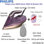Philips Azur 8000 Serisi Dst8040/30 3000 W Buharlı Ütü+ Philips Epilasyon Aleti Hediye