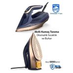 Philips Azur Buharlı Ütü 8000 Serisi, 260G Turbo Şok Buharlı Ütü Optimaltemp Akıllı Sensörlü Kumaşa Göre Isı Ayarlayan Teknoloji