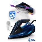 Philips Azur Elite Serisi Optimaltemp Teknolojili 3000W Akıllı Buharlı Ütü, Dynamiq Sensör ve Sıfır Yanık Garantisi - Siyah