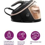 Philips Buhar Kazanlı Ütü Sıfır Yanma Riski Akıllı Isı Ayarı Gerektirmeyen Teknolojik Ütü Yüksek Basınçlı Güçlü Şok Buharlı Mor Siyah