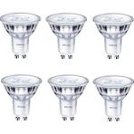 Philips Corepro Dimmable 4-50W Kırık Beyaz Işık (Günışığı) 4000K GU10 Dimli LED Spot Ampul 6 Adet