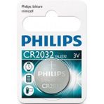 Philips Cr2032/01b Düğme Pil Cr2032 Lithium 3v (Saat,Hesap Mak,Kamera) Tekli Blister