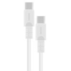 PHILIPS DLC3001 USB-C Şarj ve Data Kablosu, 60W, Hızlı Şarj, 3A Yüksek Akım, 1 Metre, Dayanıklı Slikon Kablo (Beyaz)