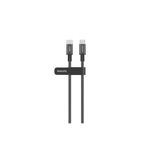 Philips DLC7030C/00 240W Usb-C To Usb-C Örgülü Şarj Kablosu 1m, Siyah
