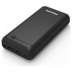 Philips DLP1720CB/97 20000 mAh Güçlü Powerbank 2 USB Çıkışlı Hızlı Şarj Teknolojisi ile - Siyah