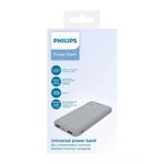 Philips DLP1810CV 10.000 mAh 15W 2XUSB-A 2.1A USB-C Çıkış Gümüş Powerbank
