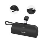 PHİLİPS DLP2550CB/00 5.000 mAh USB-C Dahili Kablolu Hızlı Şarj Powerbank - Siyah