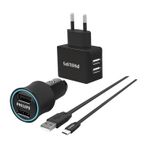 Philips DLP2553EM Siyah Micro USB 2'li Seyahat ve Araç Şarjı