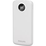 Philips DLP7712 PowerBank 10000 mAh 3.7V Taşınabilir Şarj Cihazı, 3 Port, 22.5W Hızlı Şarj, USB-C ve 2x USB-A, Korumalı Şarj, (Beyaz)