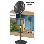 Philips Dmz Vaccumix 3000 Serisi Vantilatör,SilentWings Teknolojisi Weu/Eeu Pedestal Fan Dıg. Black