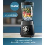Philips Dondurulmuş Meyvelerden Yoğun Smoothie 1200W Problend Plus Teknolojili 2l Cam Haznelisürahili Blender - Siyah
